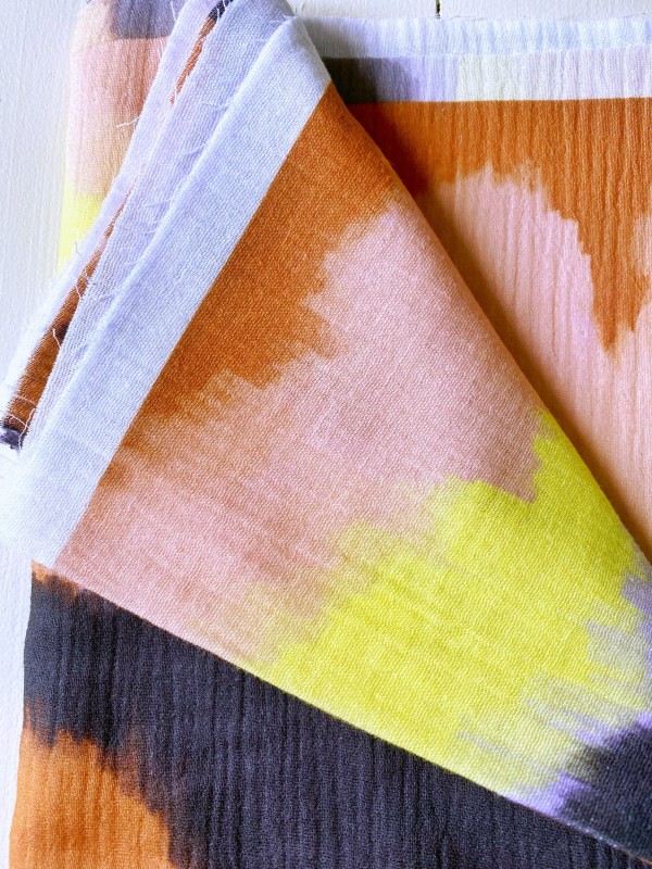 Coupon Frequences Marron Double Gaze 50X145 cm