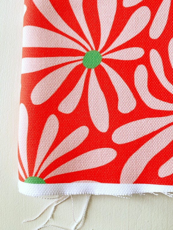 Coupon Flower Beach Rouge Panama 50X145 cm