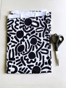 Coupon Dotty Keith Noir Et Blanc Double Gaze 112X160 cm