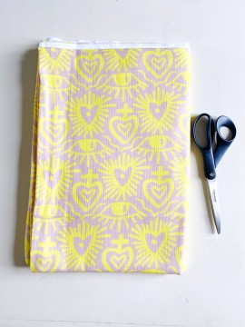 Grand Coupon Exvoto Jaune Double Gaze 151X160 cm