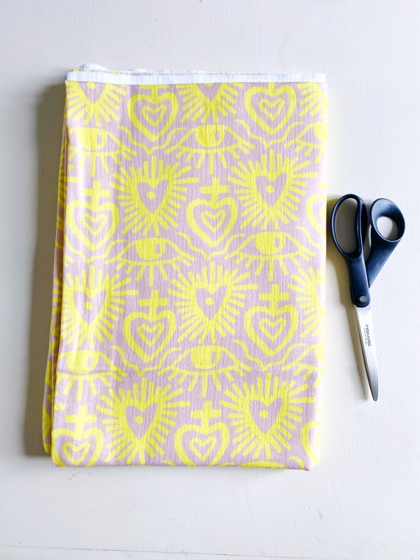 Grand Coupon Exvoto Jaune Double Gaze 151X145 cm