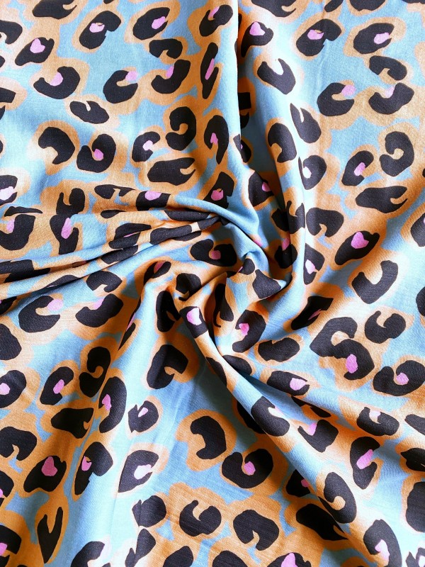 Coupon Leonardo Bleu Vert Double Gaze 200X145 cm