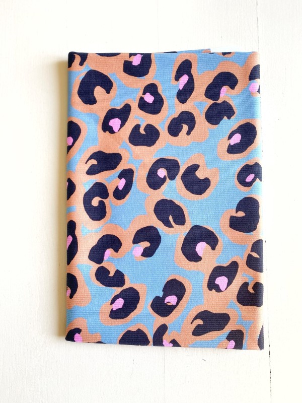 Coupon Leonardo Bleu Vert Jersey Rib 50X100 cm