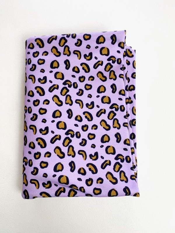 Coupon Leopard Beauty Mauve Jersey 167X155 cm