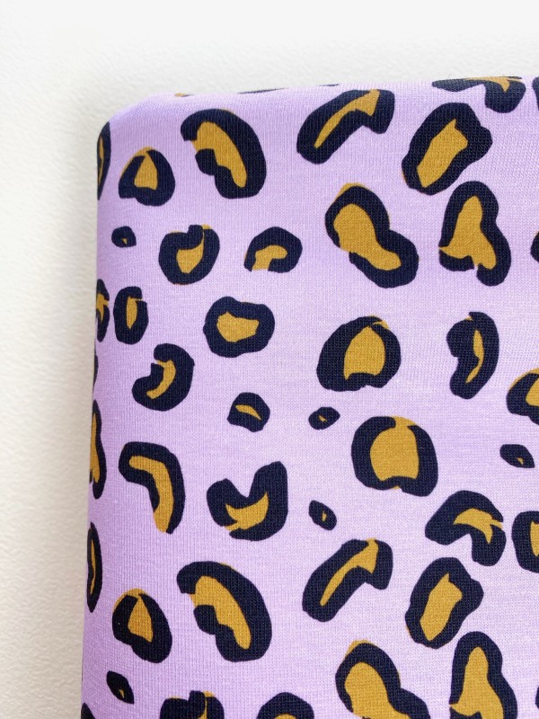 Coupon Leopard Beauty Mauve Jersey 167X155 cm