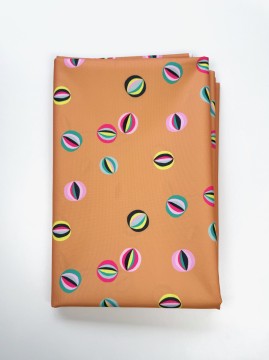 Coupon Les Billes Caramel Tissu Impermeable 203X155 cm