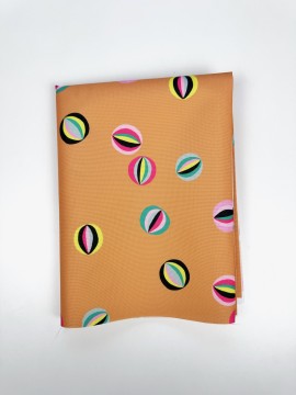 Coupon Les Billes Caramel Tissu Impermeable 50X155 cm