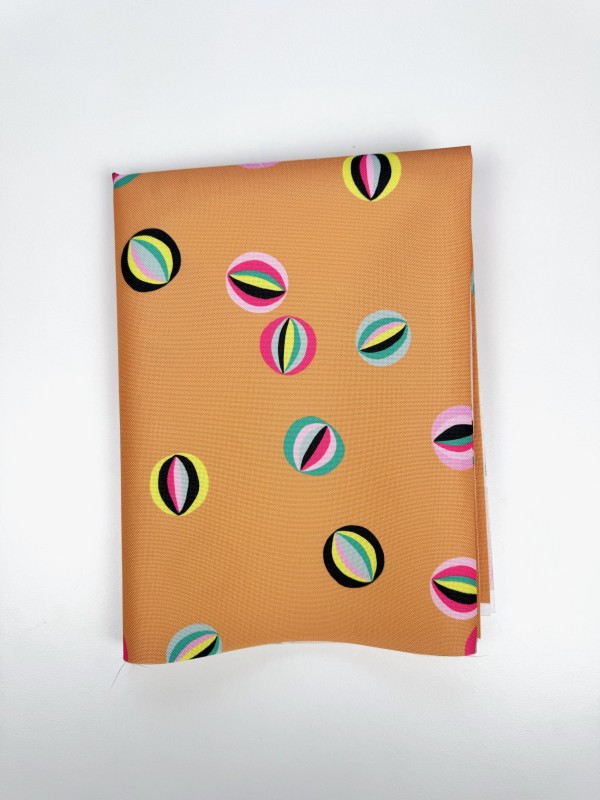 Coupon Les Billes Caramel Tissu Impermeable 50X155 cm