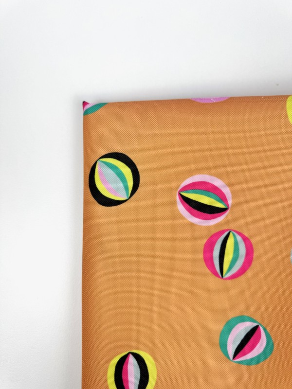 Coupon Les Billes Caramel Tissu Impermeable 50X155 cm