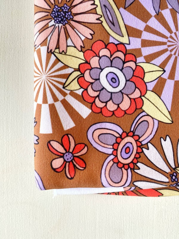 Coupon Retrolift Marron French Terry 133X145 cm