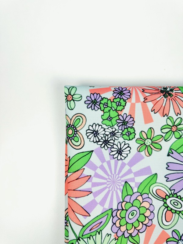 Coupon Retrolift Vert D'Eau Tissu Impermeable 50X155 cm