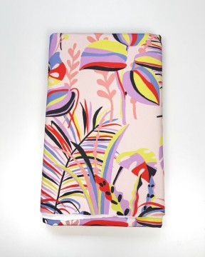 Coupon Tropical Block Beige French Terry 154X145 cm