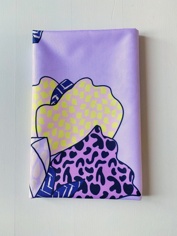 Coupon Backpatt Mauve Tissu Imperméable 115X155 cm