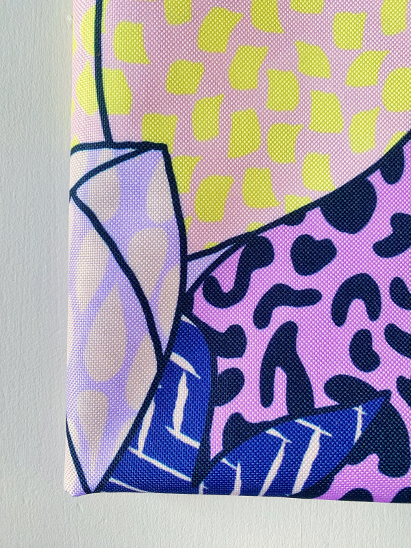 Coupon Backpatt Mauve Tissu Imperméable 115X155 cm