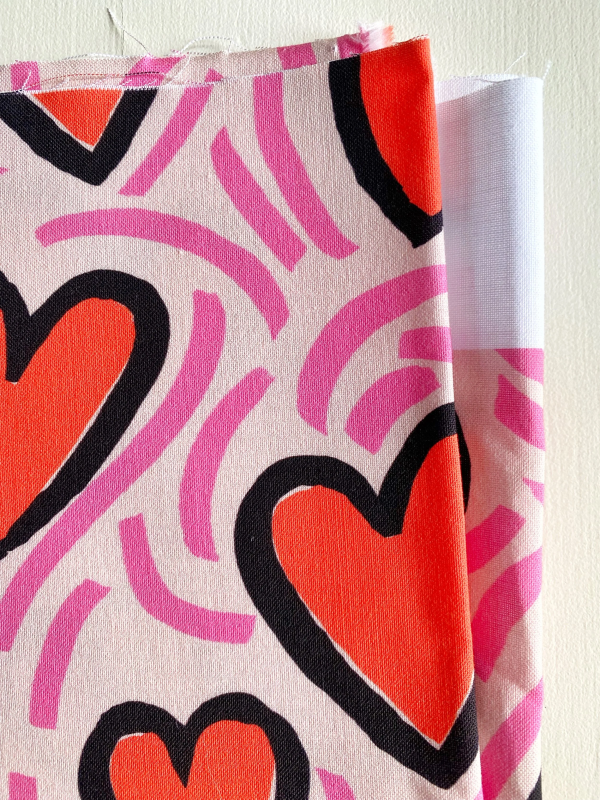 copia de Coupon L'Attrape Coeur Rouge Popeline 50X155 cm