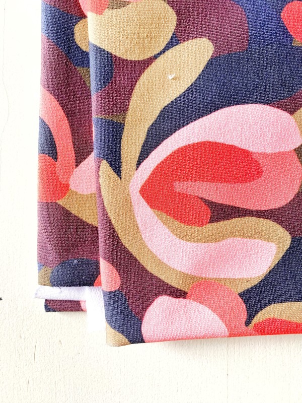 Coupon Foisonnement Corail D'Hiver French Terry 98X145 cm