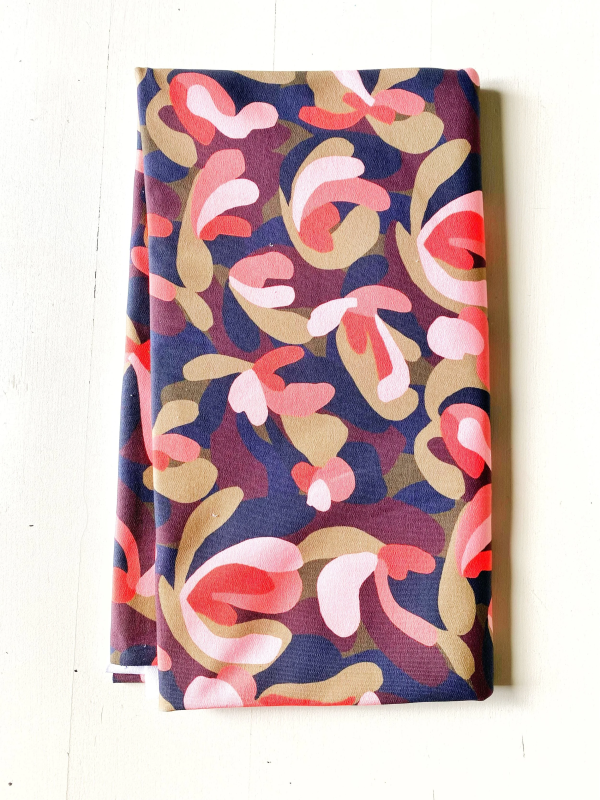 Coupon Foisonnement Corail D'Hiver French Terry 98X145 cm