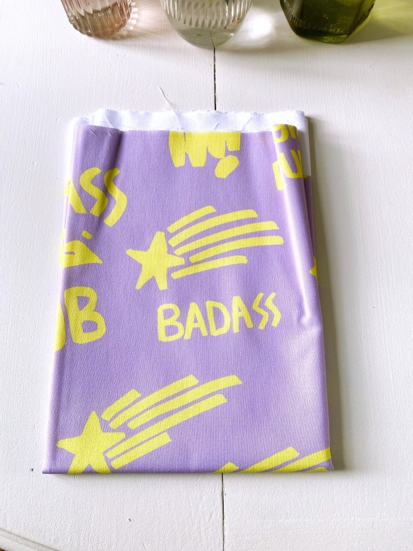 Kopie von Coupon Badass Mauve Popeline 50X155 cm