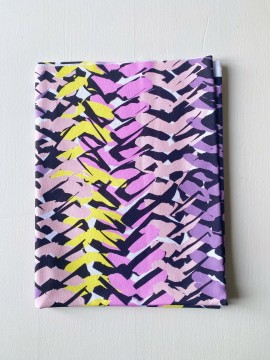 Coupon Mailles Rose Popeline 130X155 cm