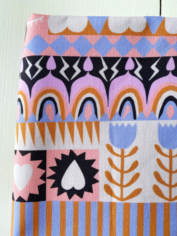 copia de Coupon Shining Hearts Bleu clair Popeline 50X155 cm