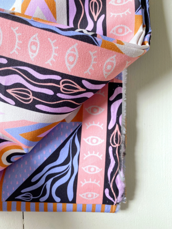 Coupon Shining Hearts Bleu clair Popeline 120X155 cm