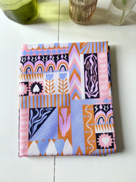 copy of Coupon Shining Hearts Bleu clair Popeline 50X155 cm