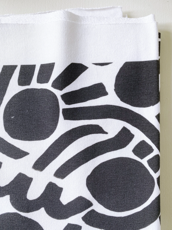 Kopie von Coupon Dotty Keith Noir French Terry 85X145 cm