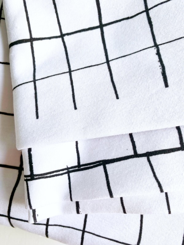 copia de Coupon Grades Noir Et Blanc Jersey 62X150 cm