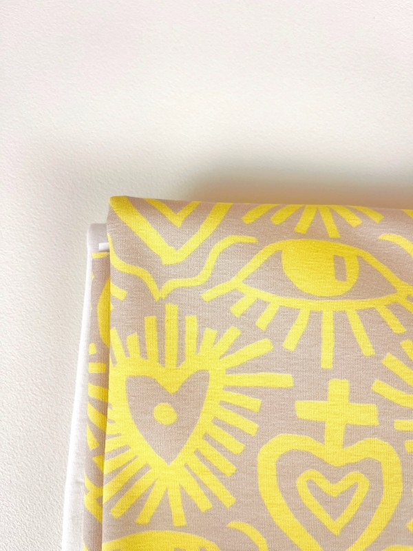 Kopie von Coupon Exvoto Jaune Double Gaze 116X145 cm
