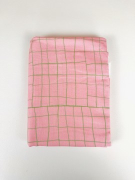 Coupon Grades Rose Et Vert Double Gaze 100X160 cm