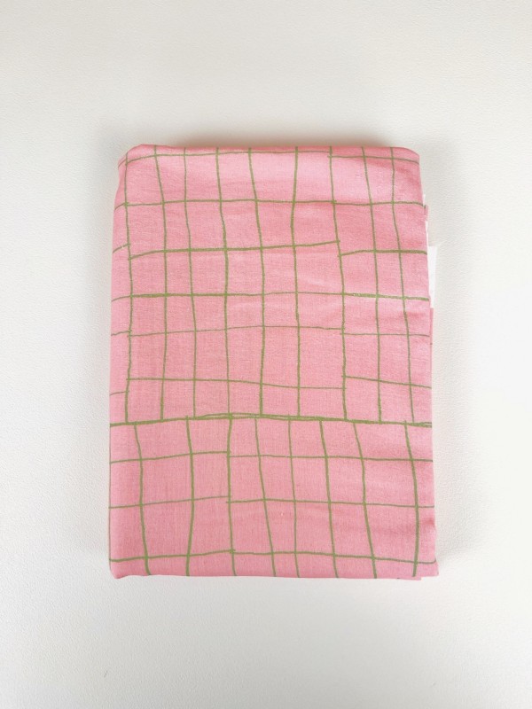 Coupon Grades Rose Et Vert Double Gaze 100X160 cm