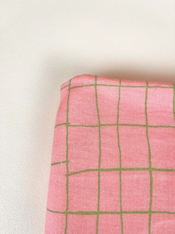 copy of Coupon Grades Rose Et Vert Panama 50X140 cm