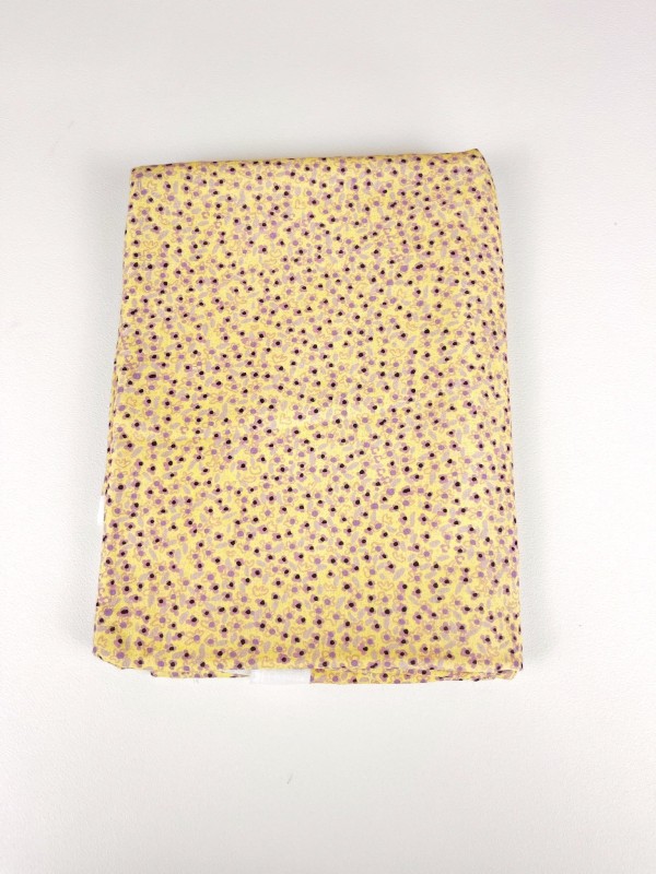 Coupon Mini Flowers Jaune Double Gaze 100X160 cm