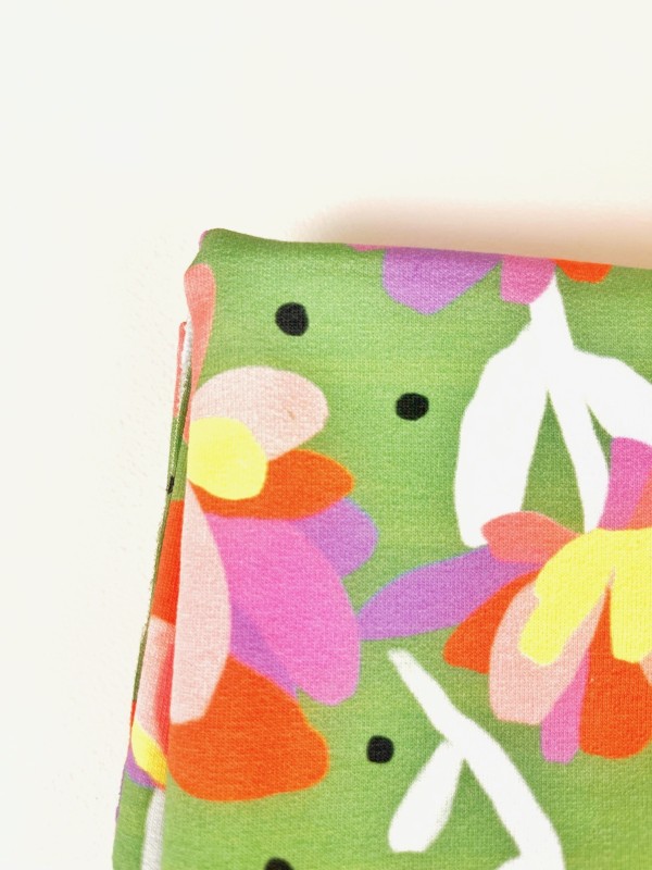 copy of Coupon Flowers And Dots Marron Popeline 51X155 cm
