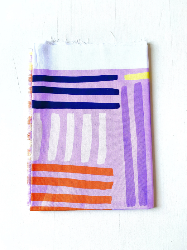 Coupon Bauhaus Mauve Popeline 50X155 cm