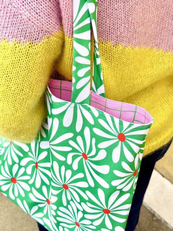 Kit couture tote bag réversible | Tissu imperméable | Stéphanie Piogé Fabrics