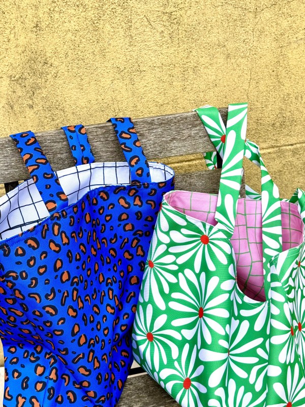 Kit couture tote bag réversible | Tissu imperméable | Stéphanie Piogé Fabrics