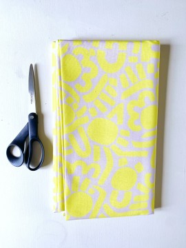 Kopie von Coupon Dotty Keith Jaune Jersey 145X155 cm