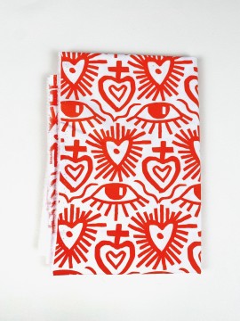 copia de Coupon Exvoto Rouge Popeline 160X148 cm