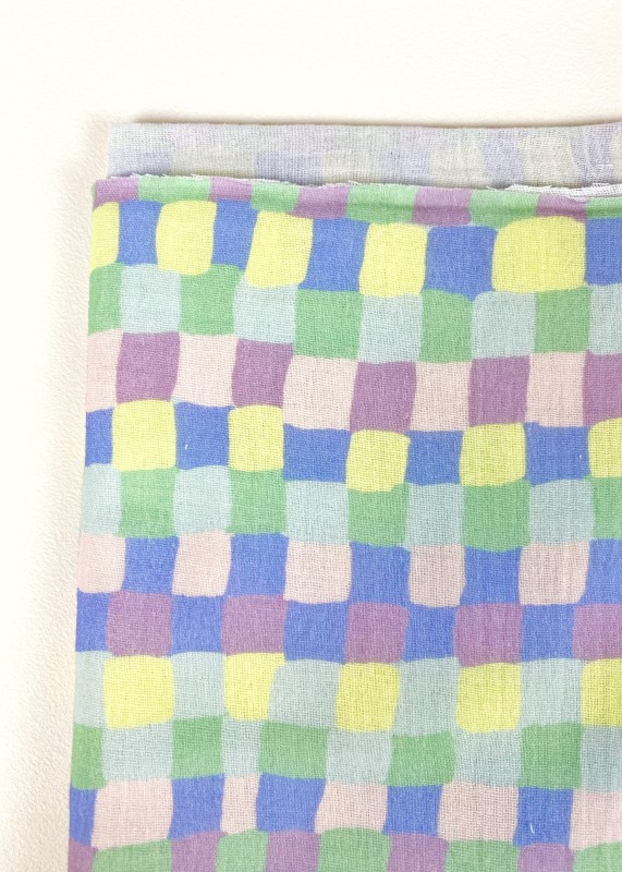 copy of copy of Coupon Squares Mauve Double Gaze 50X145 cm
