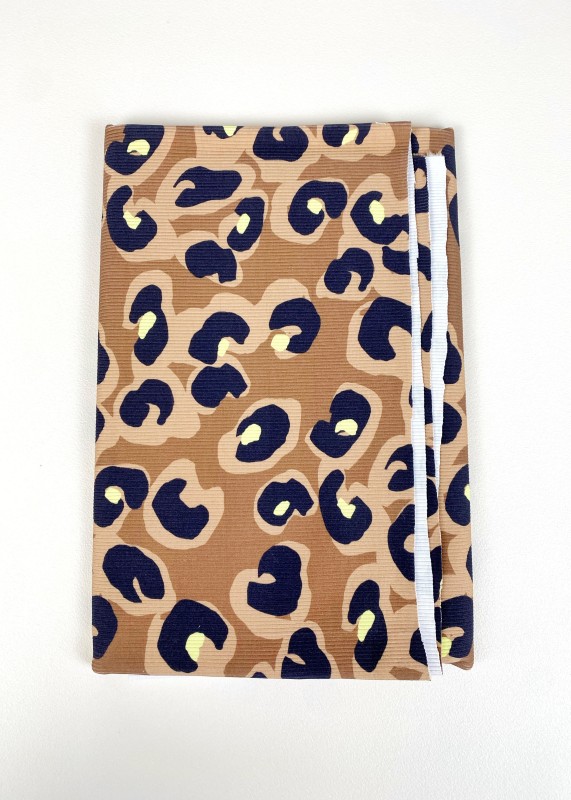 Kopie von Kopie von Coupon Leonardo Bleu Vert Jersey Rib 50X100 cm