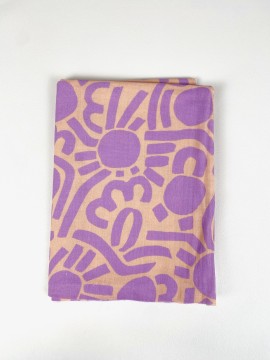 Coupon Dotty Keith Mauve Double Gaze 50X160 cm