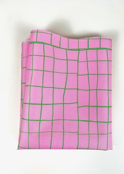 Coupon Grades Rose Et Vert Tissu Imperméable 50X155 cm