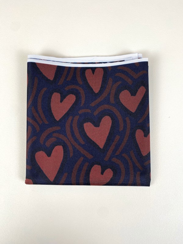 Coupon L'Attrape Coeur Marine Tissu Imperméable 41X155 cm
