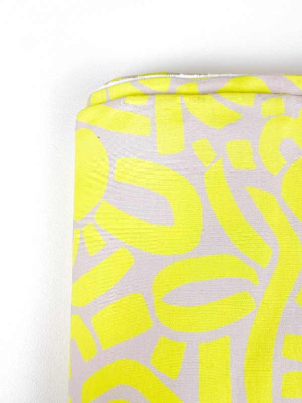 Kopie von Coupon Dotty Keith Jaune French Terry 63X145 cm