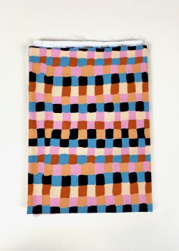 copia de copia de copia de Coupon Dotty Keith Bleu Popeline 49X155 cm