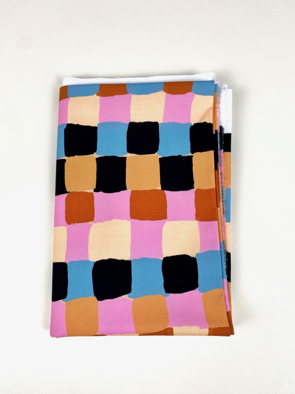 Kopie von Kopie von Kopie von Kopie von Coupon Dotty Keith Bleu Popeline 49X155 cm