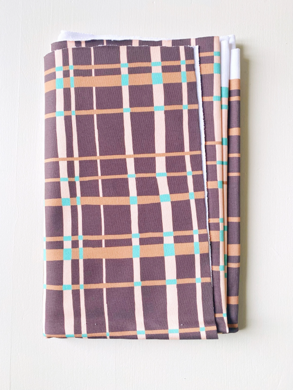 Coupon Crossing Marron Glace French Terry 55X145 cm