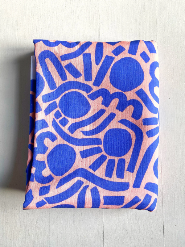 Coupon Dotty Keith Bleu Double Gaze 69X160 cm