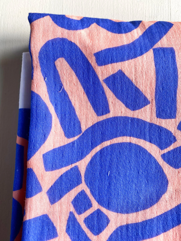 Coupon Dotty Keith Bleu Double Gaze 69X160 cm